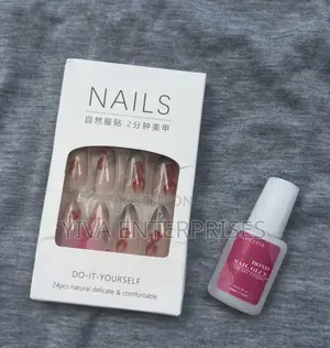 24 PCS Press on Nails Set With Extra Glue