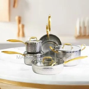 Honeycomb Hammered Highest Quality Stainless Pot