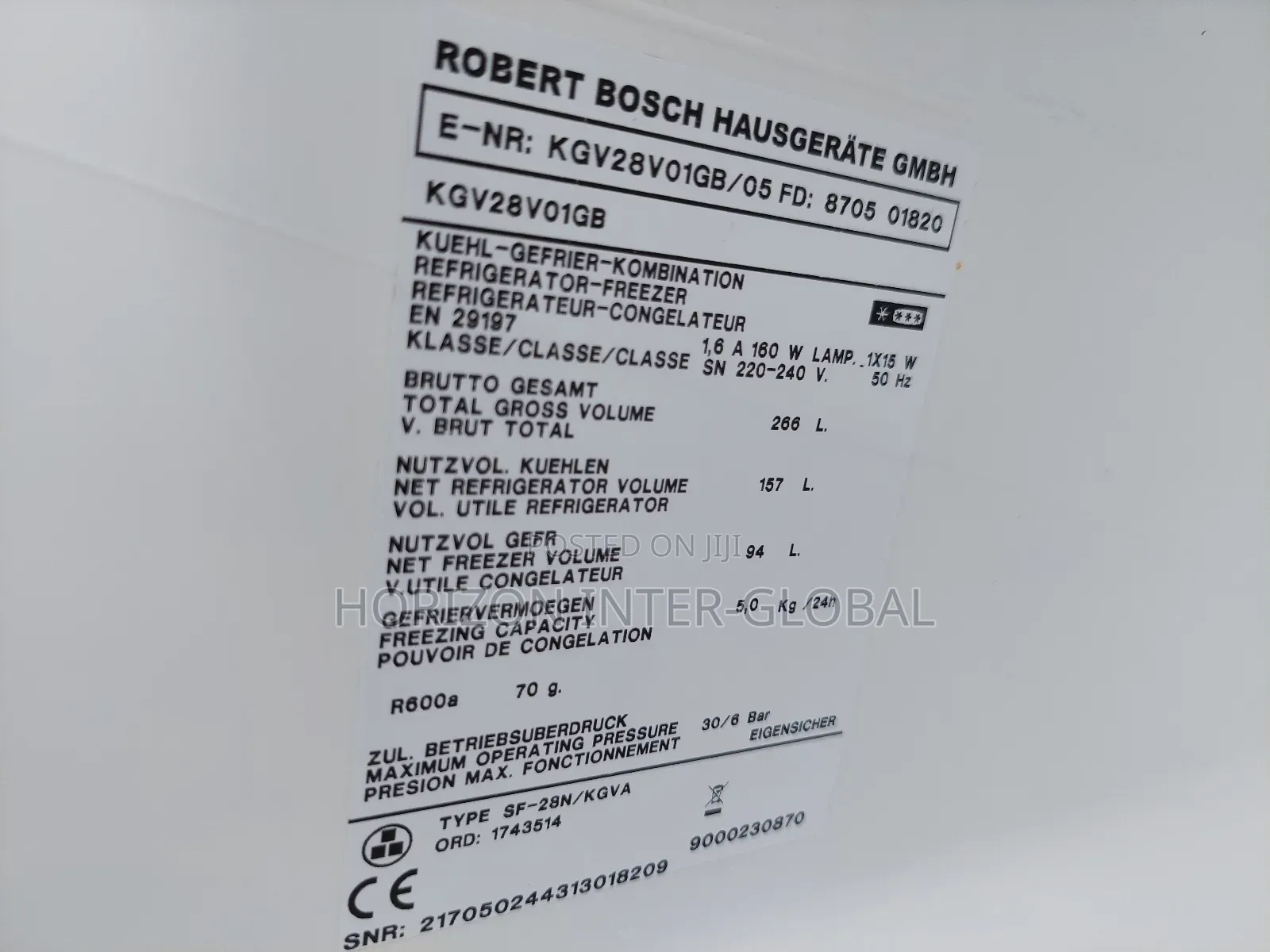 Bosch 2 Doors Refrigerator