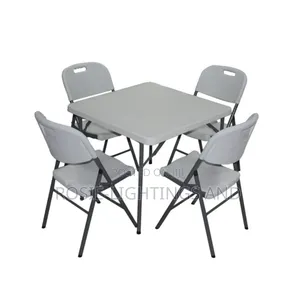 Outdoor Square 90cm X 90cm Plastic Table Chairs