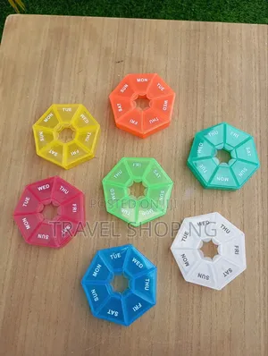 7 Day Mini Round Clip Close Pill Organiser| Medical Storage