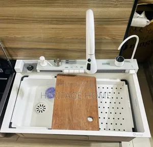 Complete Luxury White Piano Kitchen Sink.