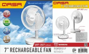 7" Qasa Rechargeable Fan - QRF 2827
