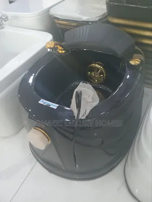 Quality Black With Gold Tap Pedicure Bowl