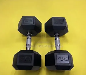 Brand New 17.5kg Hex Dumbbell