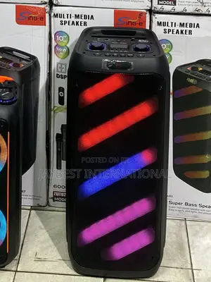 Sing-E Zqs10210 Portable Party Outdoor Speaker With Dual Mic