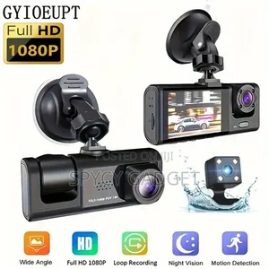 Full Hd 1080p 3 Camera Lens DVR
