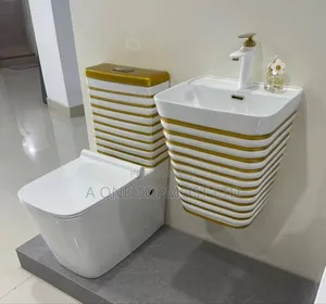 Gold Water Closet (Luxury With Wall Hung Basin)