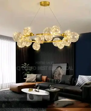 Led Glass Nordic Hanging Chandelier Light 800mm
