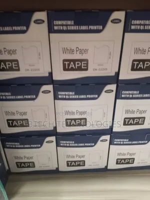 Brother Dk-22205 Continuous Paper Label Roll–Black on White