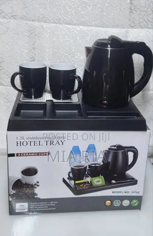 Hotel Tray and Jug With Cups