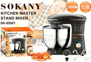Sokany 11l (2000w) Commercial Stand Cake Mixer With Bowl