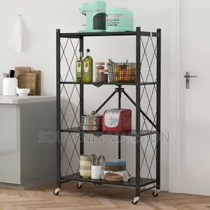 4 Layer Kitchen Storage Rack With Wheel
