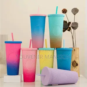 24oz Double Wall Cup With Straw