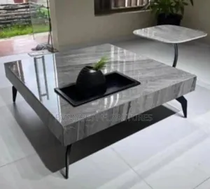 Modern Day Marble Center Table And Stool.