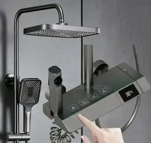 Gray Standing Shower