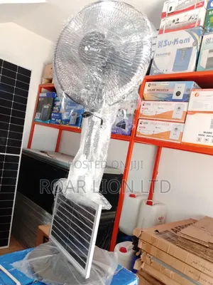 16inch Solar Rechargeable Fan With Panel