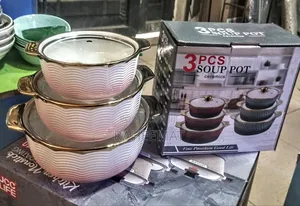 3pcs Soup Ceramics Pot