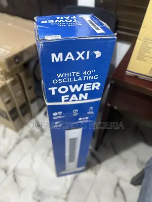 Maxi 40'' Oscillating Tower Fan –Stay Cool Without the Noise