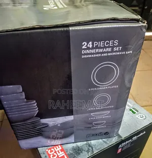 24 Piece Stoneware Dinnerware Set