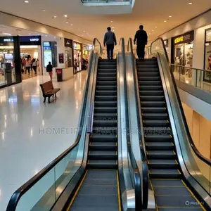 Escalators Passengers Step Safely on and Off