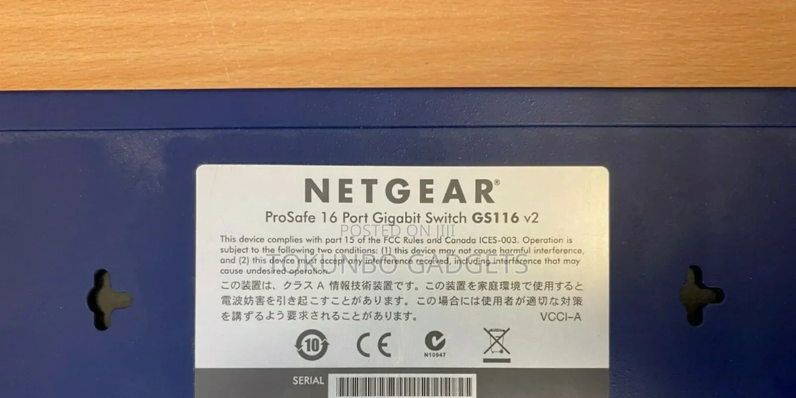 Netgear Prosafe Gs116 V2 Gigabit Switch
