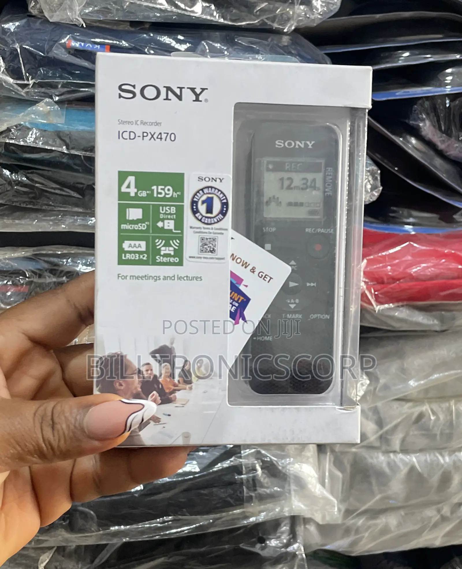 Sony Stereo Ic Icd-px470 Recorder