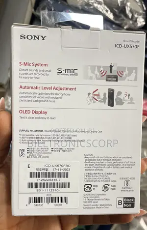 Sony Stereo Icd-Px570 Recorder