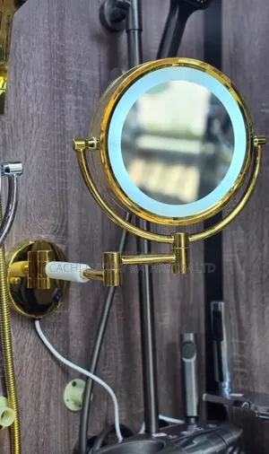Black and Gold Magnifying Mirror