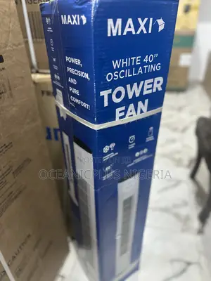 Sleepcool White Maxi Oscillating 40" Tower Fan.