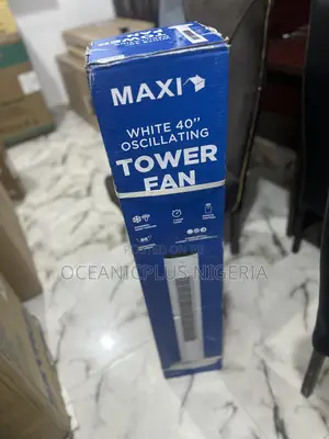New 40" Maxi Oscillating Tower Fan With Remote Control Timer