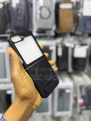 Leather Magsafecase With Stand for Samsung Galaxy Z Flip 7