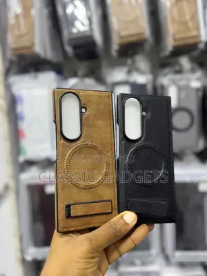 Magsafe Kickstand Leather Case for Samsung Galaxy Z Fold 7