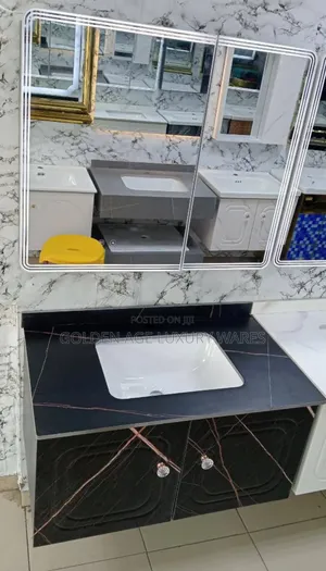 Single Cabinet Basin Black Bc111