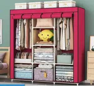 8 Compartments Cloth Storage Wardrobe (Size: 130x45x175)