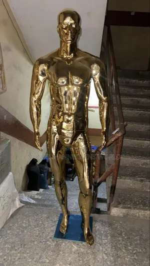 Brand New Male Gold Chrome Mannequin For Display