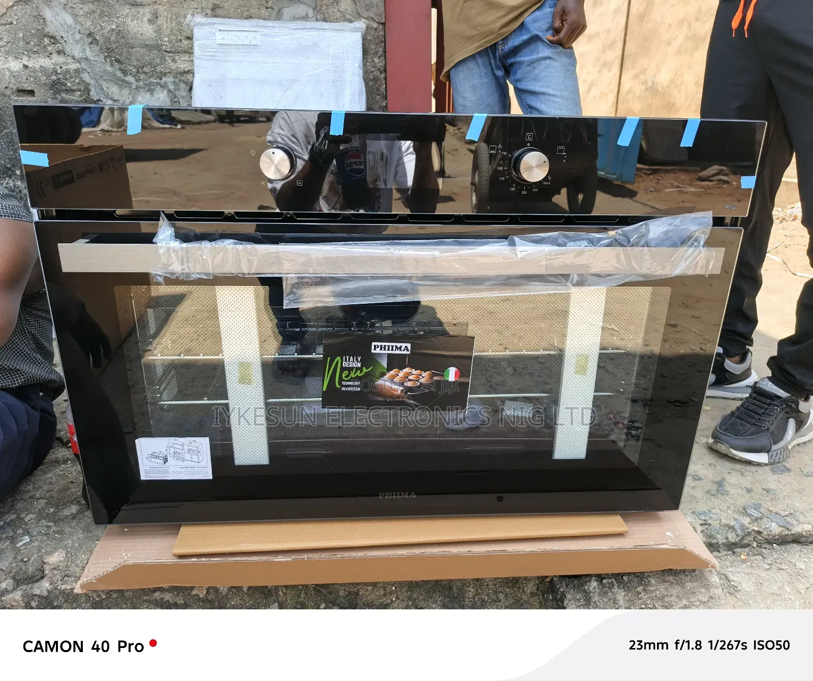 Original Phiima Gas Ele 90cm Inbuilt Oven Digital Display