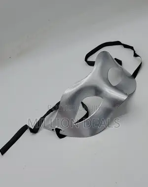 Silver Cool Ski Half Face Party Mask