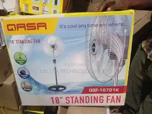 Qasa 18inch Standing Fan With 1 Year Warranty