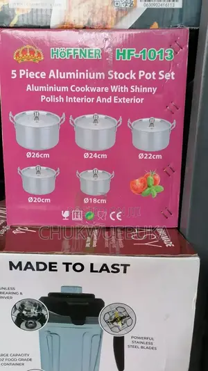 Original Aluminium 5 Set of Pots