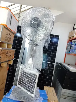16inch Solar Rechargeable Fan With Panel