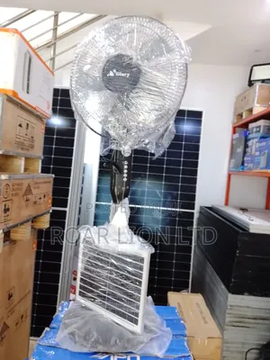 16inch Solar Rechargeable Fan With Panel