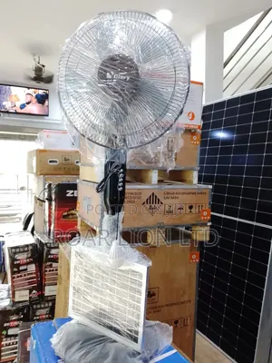 16inches Solar Rechargeable Fan With Panel