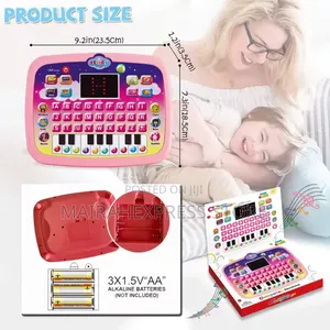 Kids Tablet, Educational Learning Pad With Led Screen.