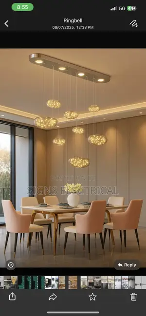 Luxury Chandelier Iron Art Glass Pendant
