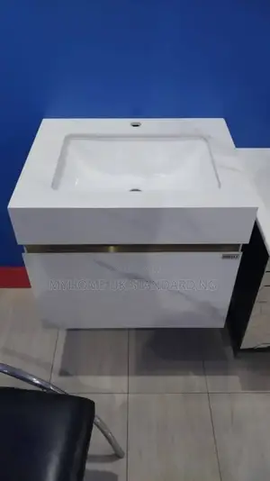 Cabinet With Mirror Marble Design