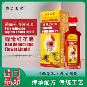 Bee Venom Red Flower Liquid Oil for Pains and Arthritics