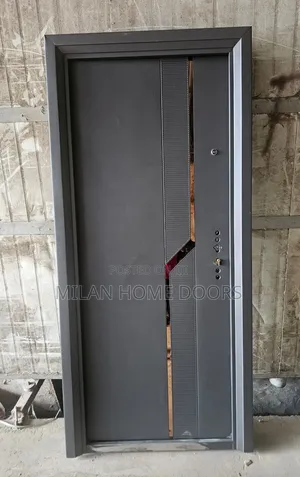 3ft By 7ft Gf Steel Security Door With Gold Design