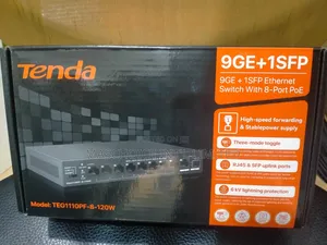 Tenda Teg1110pf, 8port Gigabit Poe With 8 Port Poe+120w