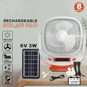 Easy Power Solar Fan (8 Inches) With Speaker